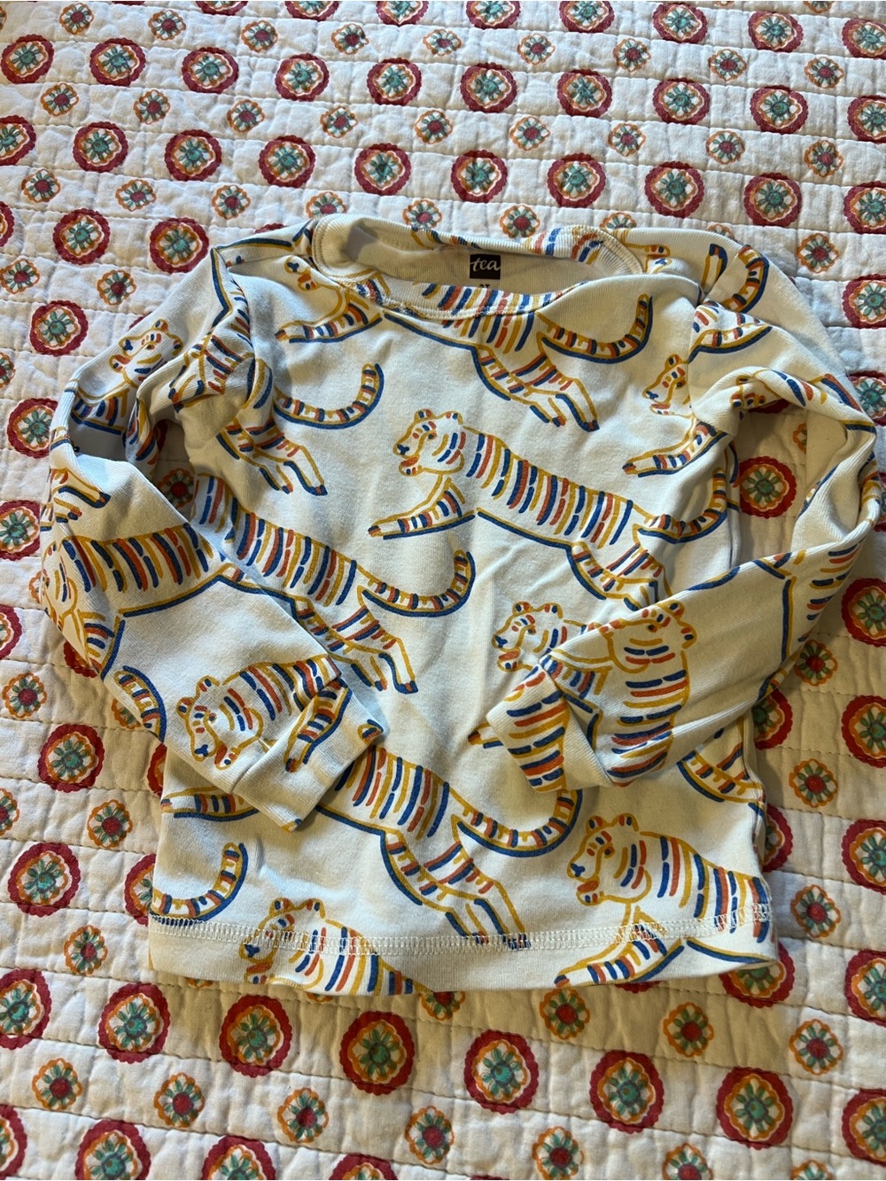 EUC Tea Colorful Tiger Long Sleeve size 2T